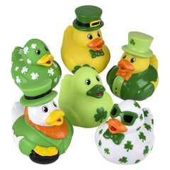 St. Patrick's Day Rubber Duckies 3.5" 12ct