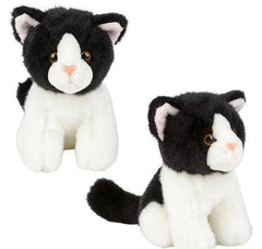 6" HEIRLOOM TREASURE BLACK AND WHITE CAT LLB Plush Toys