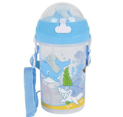 12OZ POP UP STRAW AQUATIC WATER BOTTLE LLB kids toys