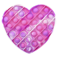 6.25" Marbleized Heart Bubble Popper LLB kids toys