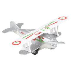 5.25" DIE-CAST PULL BACK CLASSIC BIPLANE LLB Car Toys