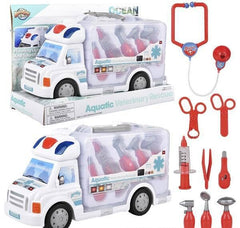 AQUATIC VETERINARY KIT RESCUE TRUCK LLB Car Toys