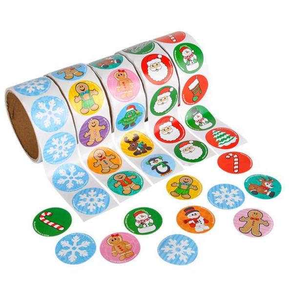 HOLIDAY ROLL STICKERS ASSORTMENT LLB Sticker Christmas