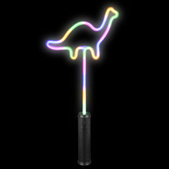 18" Light-Up Neon Bright Dinosaur Wand