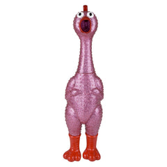 24" Giant Sparkle Rubber Chicken 6ct LLB kids toys