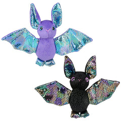 6.5" Iridescent Bat Plush Assortment