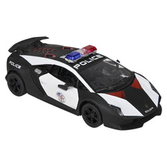 5" Diecast Pull Back Lamborghini Sesto Elemento Police Car