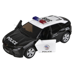 5" Diecast Pull Back Lamborghini Urus Police Car