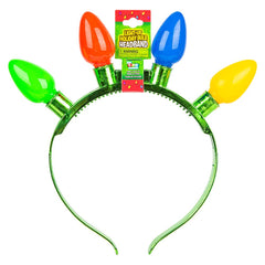 8"LIGHT-UP CHRISTMAS BULB HEADBAND LLB Light-up Toys