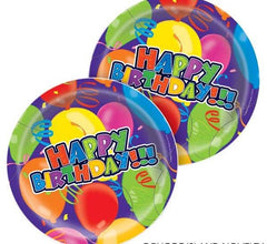 HAPPY BIRTHDAY PAPER PLATES 9" LLB kids toys