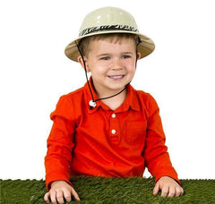 PLASTIC SAFARI HAT WITH STRAP