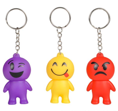 2.5" EMOTICON GUY KEYCHAIN LLB Keychain