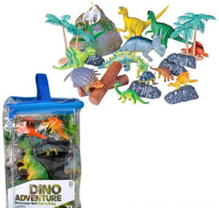 23 PC DINOSAUR SET IN CARRY BAG LLB kids toys