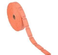 BLANK SINGLE TICKET ROLL ORANGE LLB kids toys