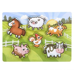 11.75" x 10.25" 6PC CHUNKY FARM PUZZLE LLB Puzzle