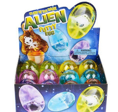 GLOW IN DARK ALIEN BABY PUTTY EGG LLB Slime & Putty