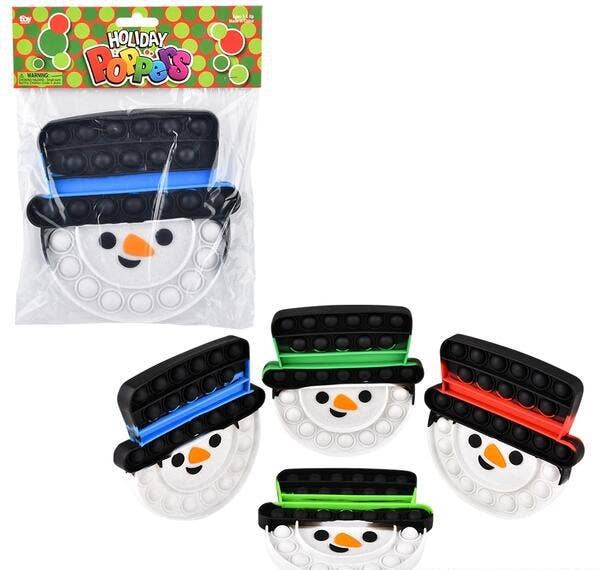 SNOWMAN TOP HAT BUBBLE POPPERS 6