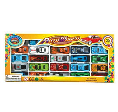 25PC 2.75" DIE-CAST CAR SET LLB Car Toys