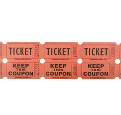 DOUBLE ROLL TICKET ORANGE -2000/ROLL LLB kids toys