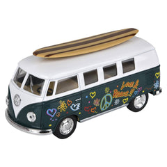 5" Diecast Pull Back 1962 VW Bus/Surfboard