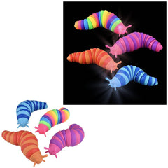 7" Light-Up Wiggle Sensory Slug 12ct- LLB Toys