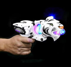 11.5" SUPER SPINNER WHITE TIGER BLASTER LLB kids toys