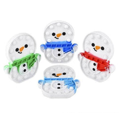 SNOWMAN BUBBLE POPPES 6" LLB kids toys Christmas