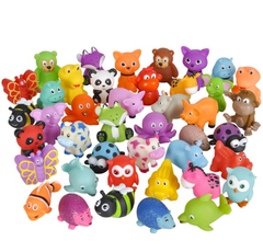 2"RUBBER ANIMAL MIX (500PCS/CASE) LLB kids toys