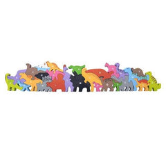 23" x 5" 26PC ALPHABET DINOSAUR PUZZLE LLB Puzzle