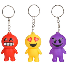 2.5" EMOTICON GUY KEYCHAIN LLB Keychain