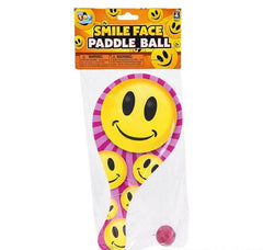 9" SMILE FACE PADDLE BALL LLB kids toys