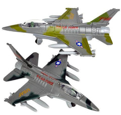 6" DIE-CAST PULL BACK F-16 FIGHTING FALCON LLB Car Toys