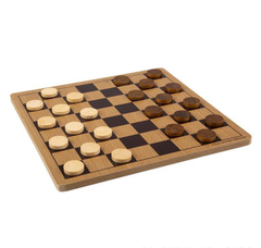 10" WOODEN CHECKERS