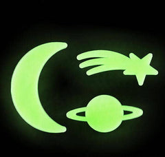 GLOW IN DARK STAR AND MOON STICK ONS LLB kids toys