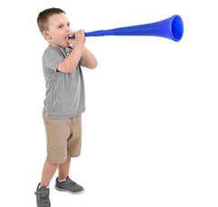 29" BLUE COLLAPSIBLE STADIUM HORN (24/cs) LLB kids toys