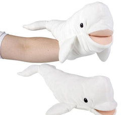 15" OCEAN SAFE BELUGA PUPPET LLB Plush Toys