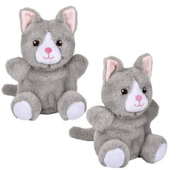 7" Clutch Crew Grey Cat Plush Toy