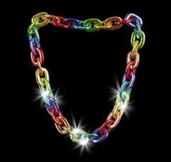 38" LIGHT-UP BIG CHAIN RAINBOW NECKLACE LLB Light-up Toys