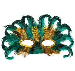 MARDI GRAS FEATHER MASKS 50PCS/PACKS LLB kids toys