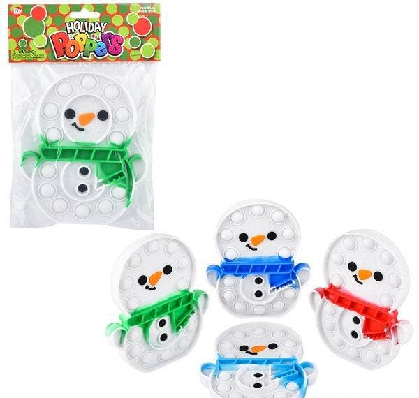 SNOWMAN BUBBLE POPPES 6