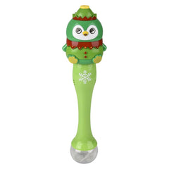 Light-Up Penguin Elf Bubble Wand 13.5" - LLB Toys