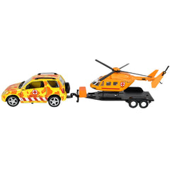 SAFARI DIECAST 4 X 4 ROVER AND HELICOPTER LLB kids toys