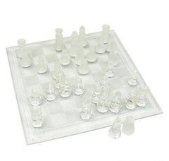 10" GLASS CHESS SET LLB kids toys