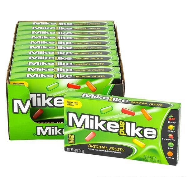 MIKE & IKE ORIGINAL THEATER BOX CANDY 12PC/CASE LLB Candy