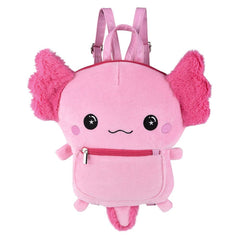 Axolotl Plush Mini Backpack 11.5"x14"- LLB Toys