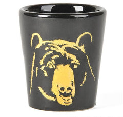 2.5" ETCHED BLACK BEAR SHOT GLASS LLB kids toys