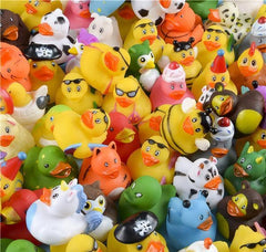 2" RUBBER DUCKY ASSORTMENT 100PCS/BAG LLB kids toys