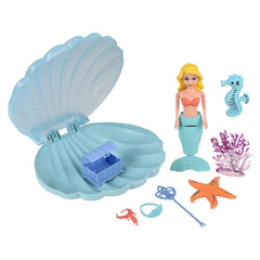 Wind-Up Mermaid Clam Shell Play Set - LLB Toys