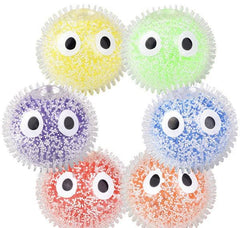 4" BIG EYE SQUISH CONFETTI BALL LLB Squishy Toys