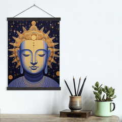 Tranquil Buddha Starscape Meditation Canvas Wall Art Print